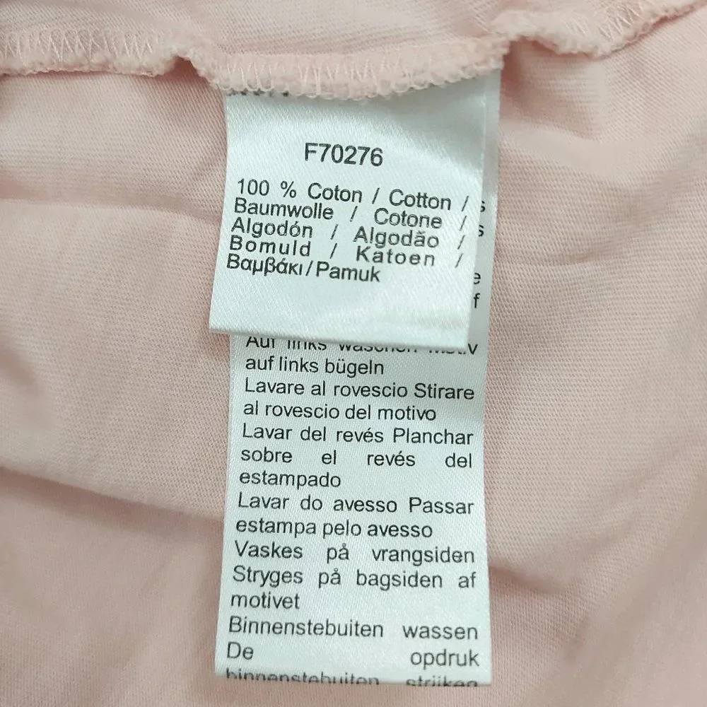 Lacoste T-Shirt Girls 6 Rose Crew Neck Short Sleeve 100% Cotton